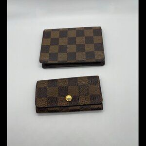 Louis Vuitton Damier card and keys holder bundle